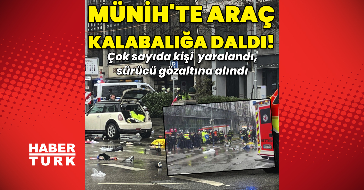 Son dakika Münih’te bir araç kalabalığa daldı